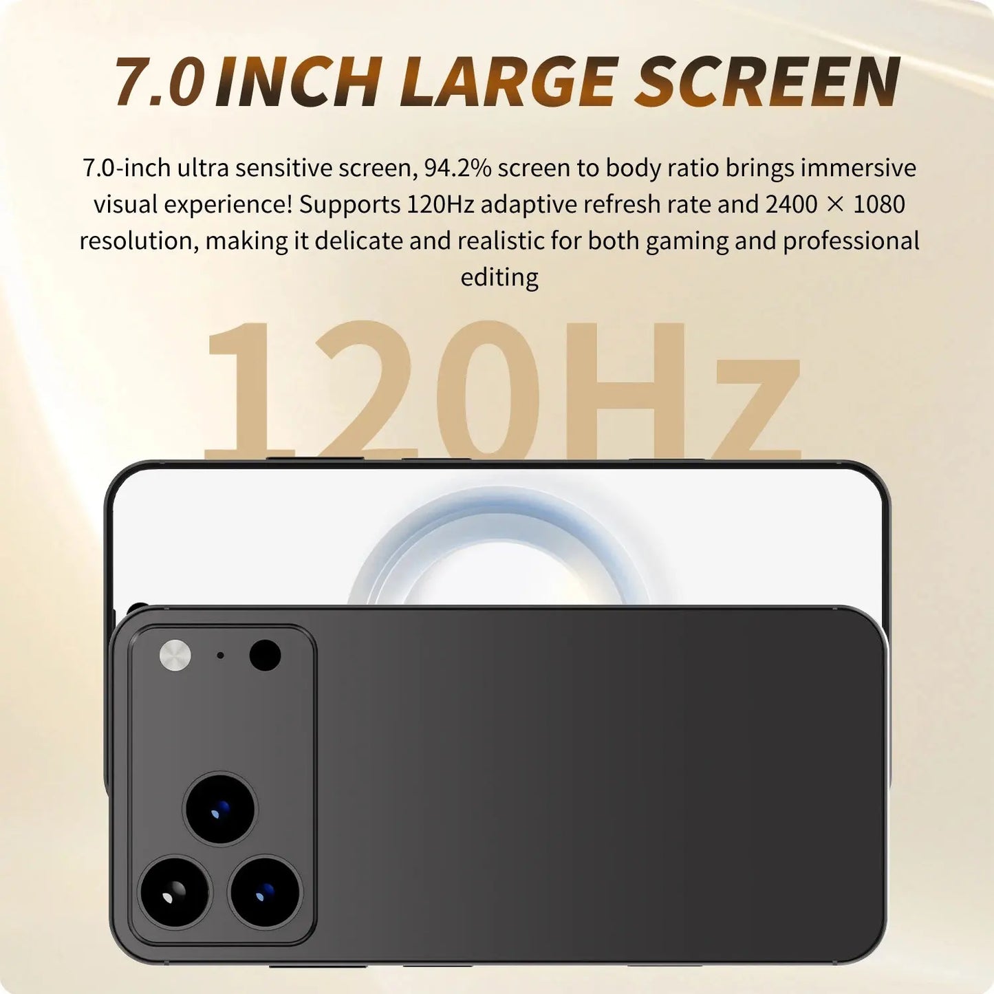 Nuevo teléfono inteligente i17 Pro Max 5G 7.0HD con doble tarjeta SIM