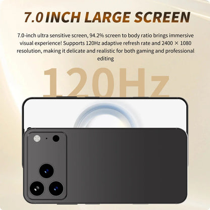 Nuevo teléfono inteligente i17 Pro Max 5G 7.0HD con doble tarjeta SIM