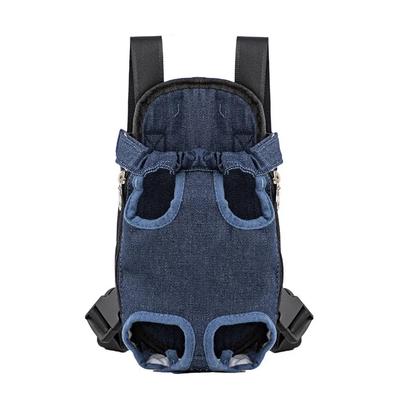 Bolsa de transporte ajustable para gatos, mochila de doble hombro para mascota