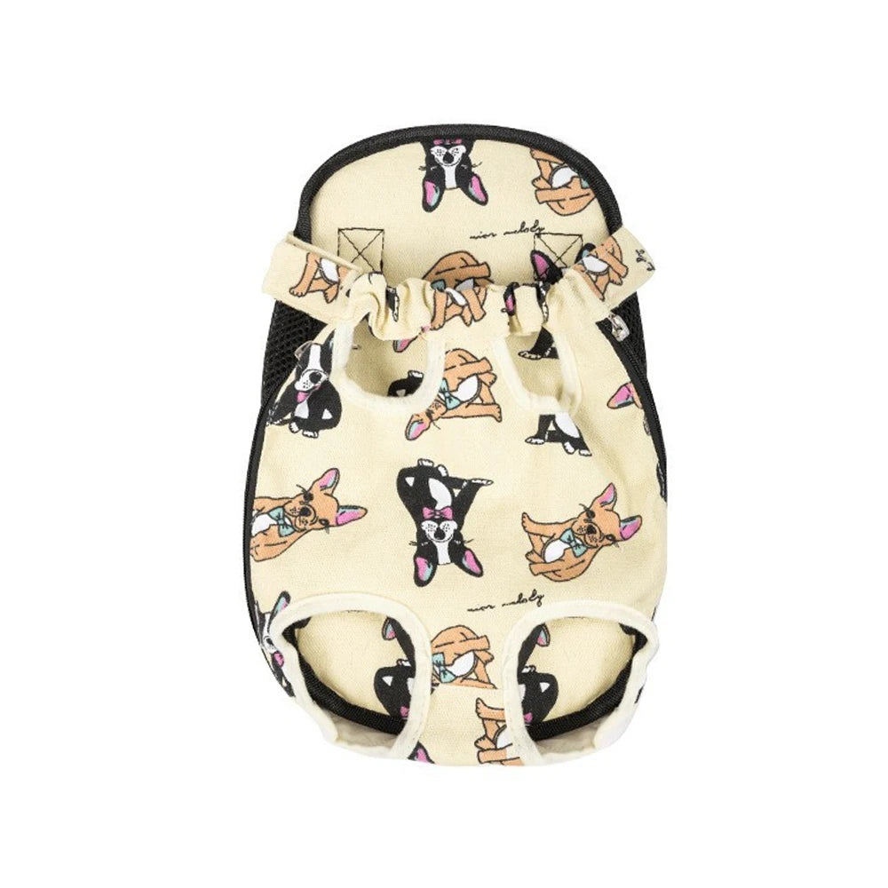 Bolsa de transporte ajustable para gatos, mochila de doble hombro para mascota