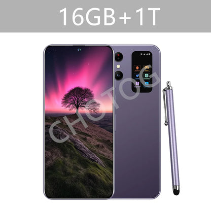 Teléfonos celulares S+ 25 Ultra Original 7.3HD 5G Dual SIM Smartphone