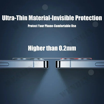 Protector de lente de cámara de cristal para iPhone 17, 16, 15, 14 Pro Max