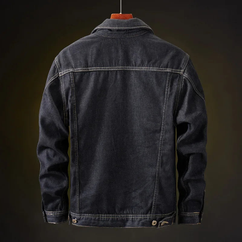Chaquetas vaqueras de invierno para hombre, abrigos gruesos