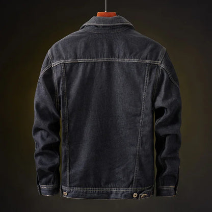 Chaquetas vaqueras de invierno para hombre, abrigos gruesos