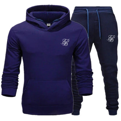 Conjunto deportivo de 2 piezas para hombre, chándal ajustado
