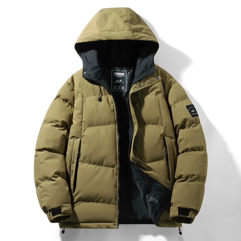 Chaqueta de plumón de algodón de alta calidad para hombre, abrigo de algodón