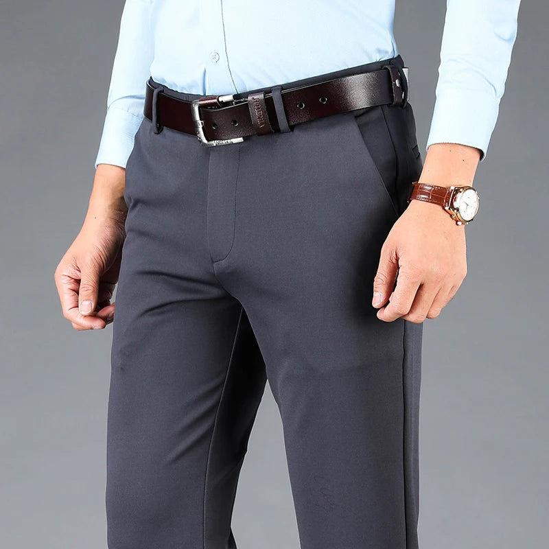 Pantalones de traje informales de negocios para hombre