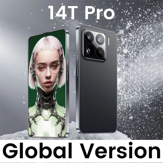 Nuevo teléfono inteligente 14T Pro original de 7,3 pulgadas, 8000 mAh, Android