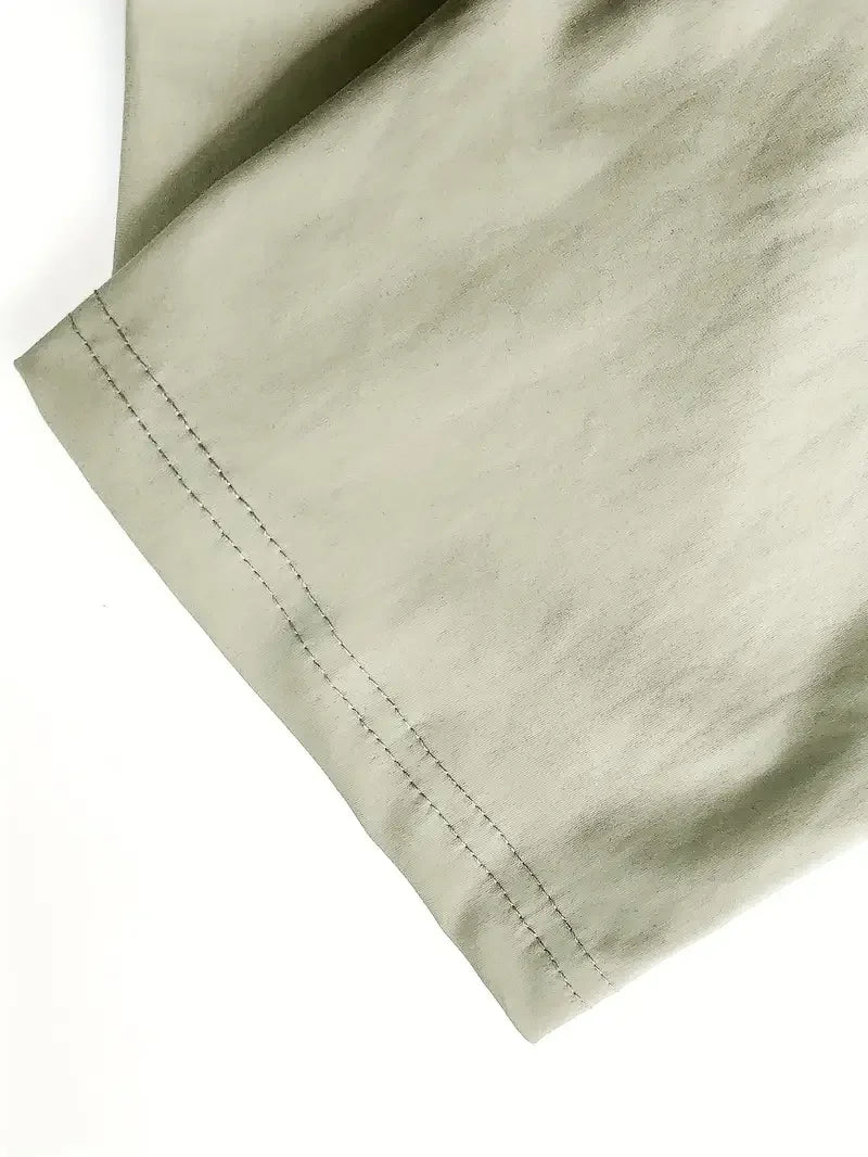 Pantalones casuales de fibra de hielo sedosa de alta elasticidad para mujer