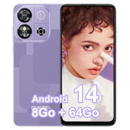 Smartphone Android 4G OUKITEL C57S de 14" con 8 GB (2+6) de RAM y 64 GB
