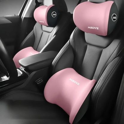Reposacabezas/soporte lumbar para coche, almohada para el cuello
