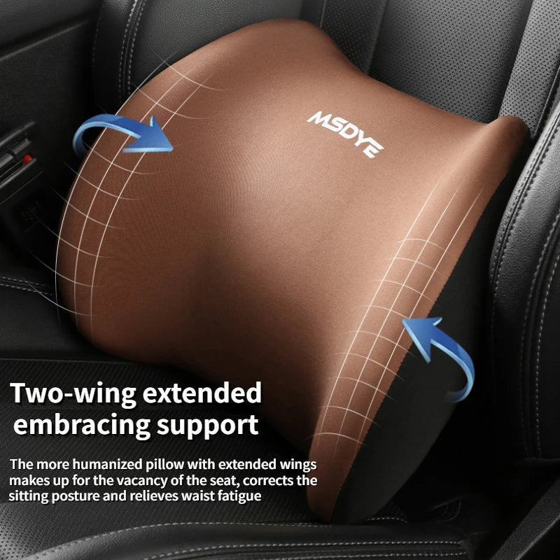 Reposacabezas/soporte lumbar para coche, almohada para el cuello