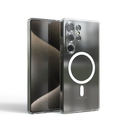 Funda de silicona suave de lujo Magsafe para Samsung Galaxy S25 Ultra