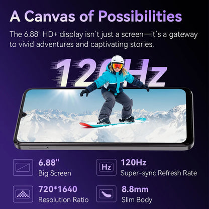 Smartphone Cubot A40, Android 15, 12 GB de RAM + 256 GB de ROM