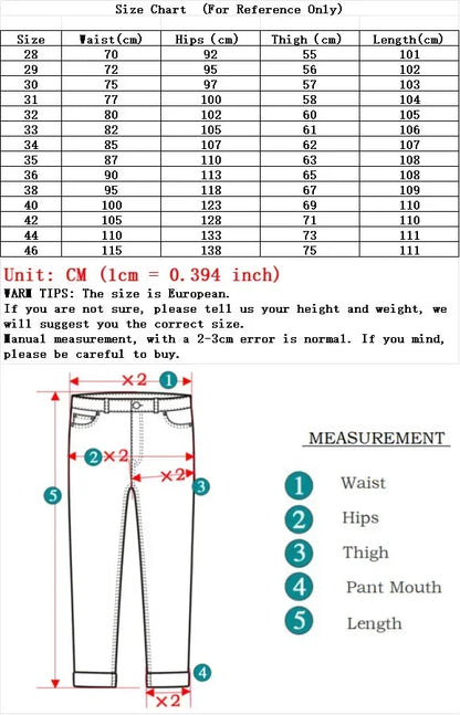 Pantalones vaqueros elásticos informales de negocios, clásicos, azules