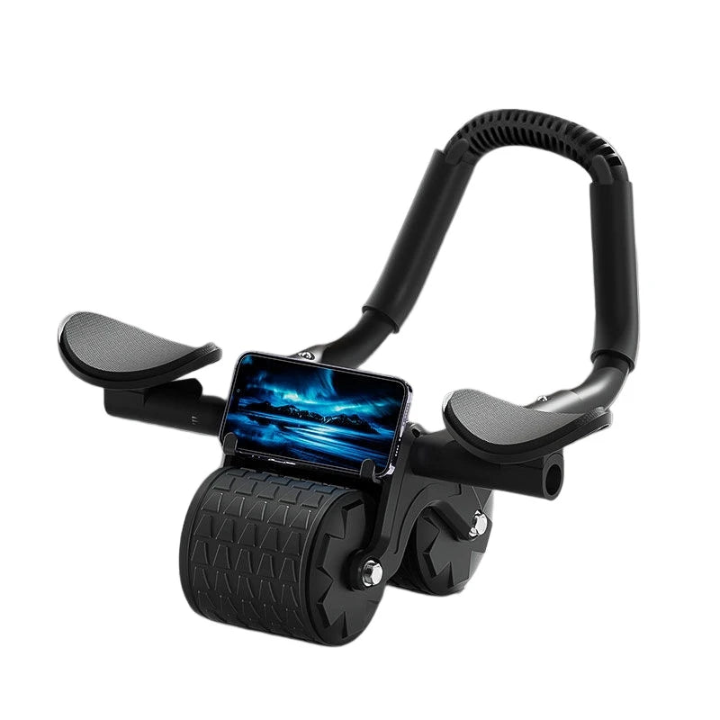 Rueda abdominal de rebote con soporte para codos, rodillo para abdominales