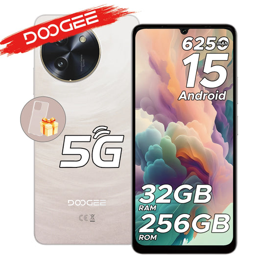 Doogee Note59 Pro Android 15 5g Smartphone 6.75"" Hd+ Mobile Phone 8Gb