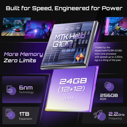 Smartphone Android 15 Cubot P90, pantalla de 6,88 pulgadas y 120 Hz, 24 GB