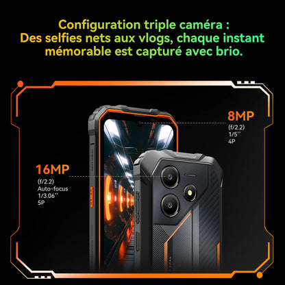 OSCAL Marine 2 [Sin cargador UE] Smartphone robusto 11000mAh 24 (8 + 16) GB