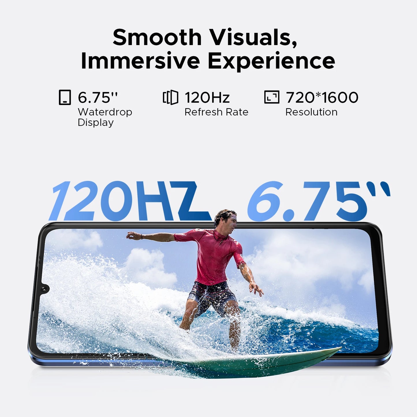 Doogee Note 59 5G Smartphone 6.75" 120Hz 32 GB RAM (8+24 GB) 128 GB ROM