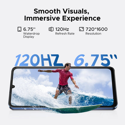 Doogee Note 59 5G Smartphone 6.75" 120Hz 32 GB RAM (8+24 GB) 128 GB ROM