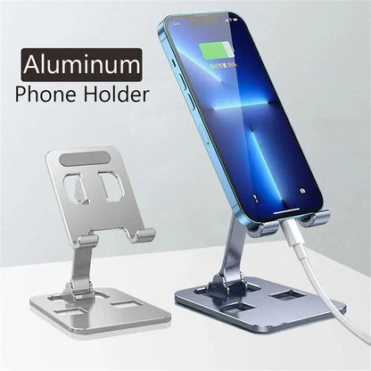 Soporte universal plegable de aleación de aluminio para teléfono de escritorio