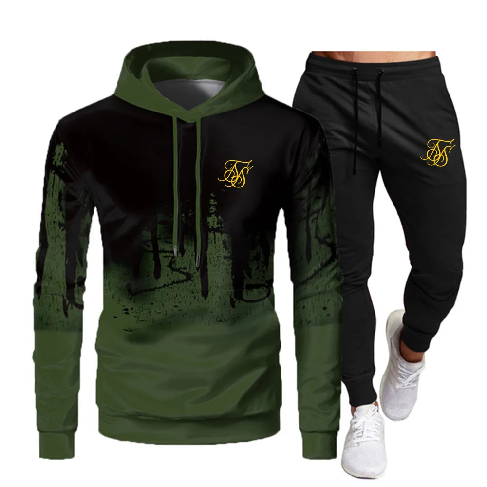 Sudadera con capucha Sik Silk para hombre, ropa deportiva informal