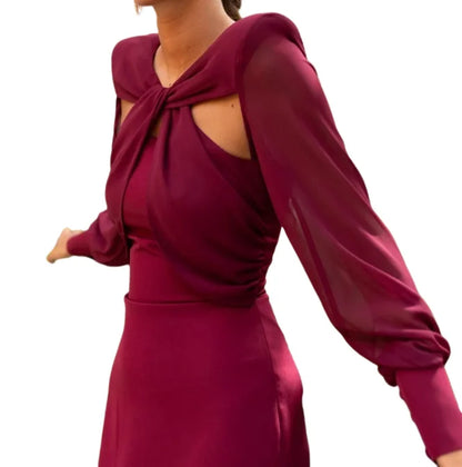 Vestidos de fiesta elegantes para mujer, otoño 2023, nueva moda