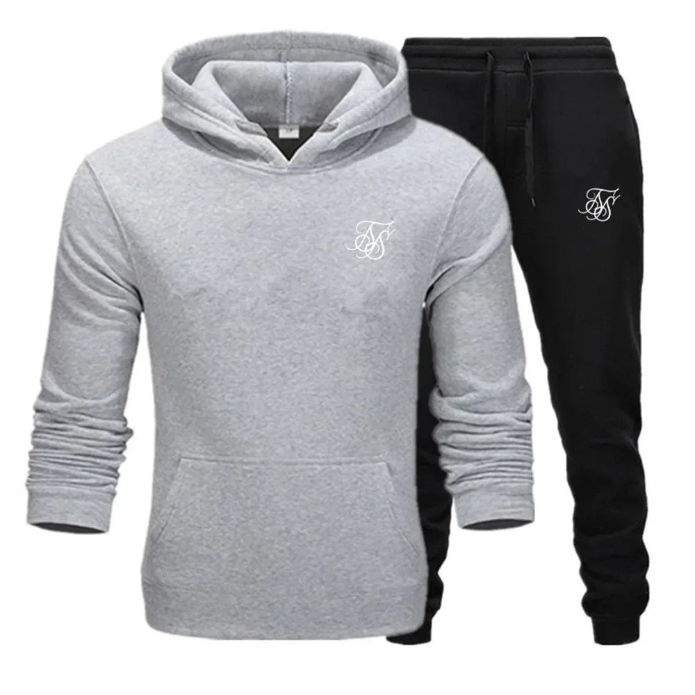 Conjunto deportivo de 2 piezas para hombre, chándal ajustado
