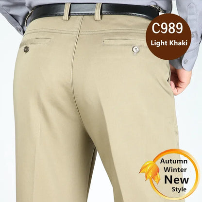 Pantalones de traje para hombre, pantalones formales de vestir