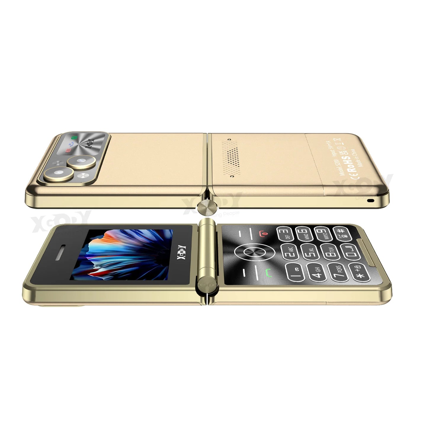 XGODY S200, Mini teléfono plegable de 2,4 pulgadas, teléfono inteligente