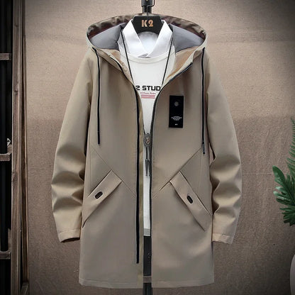 Chaqueta con capucha para hombre, nueva chaqueta de otoño 2025