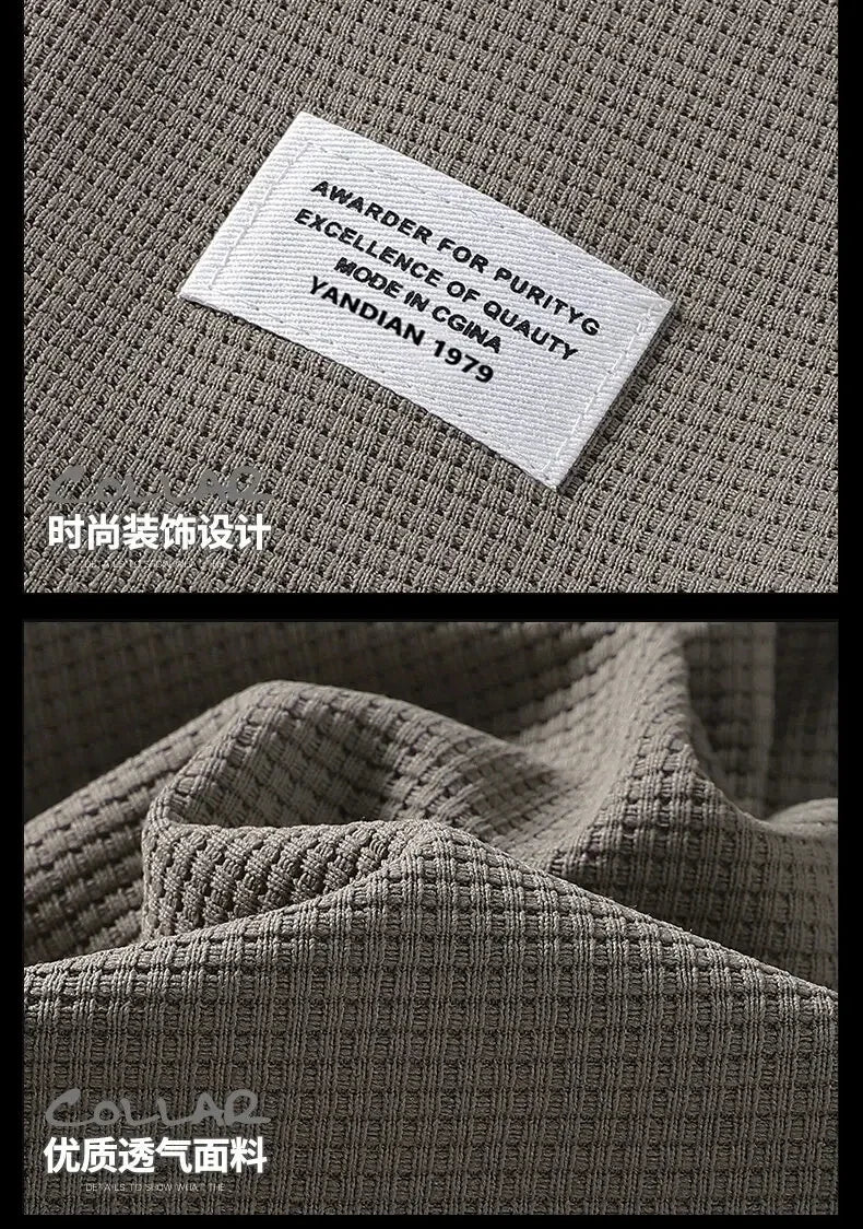 Conjunto deportivo de moda para hombre, chándal de manga corta