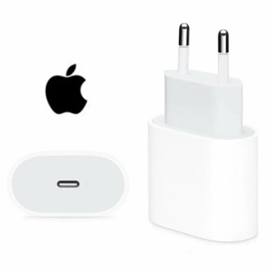 Adaptador de corriente USB-C original de 20 W para iPhone 16, 15, 14