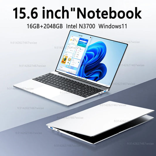 Portátil ultradelgado de 15,6", 16 GB de RAM, 2 TB de SSD, Intel N3700
