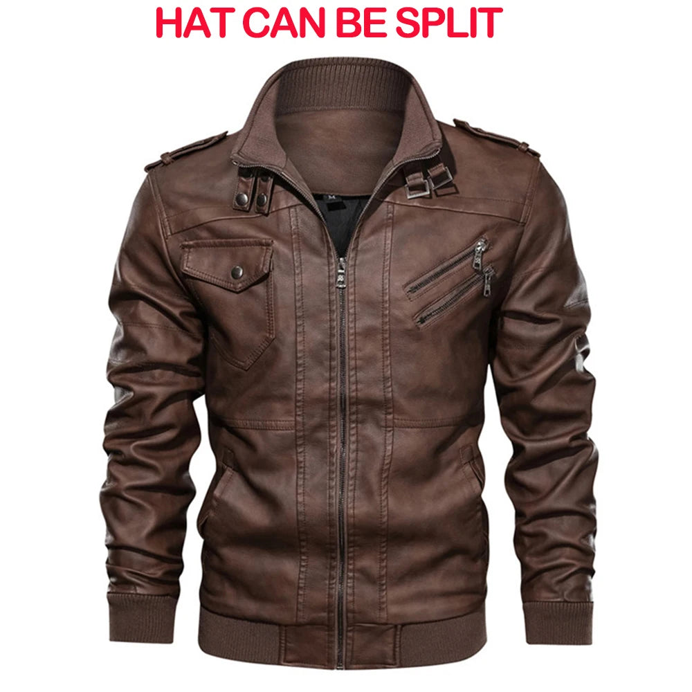 Nuevas chaquetas de cuero KB para hombre, chaquetas casuales