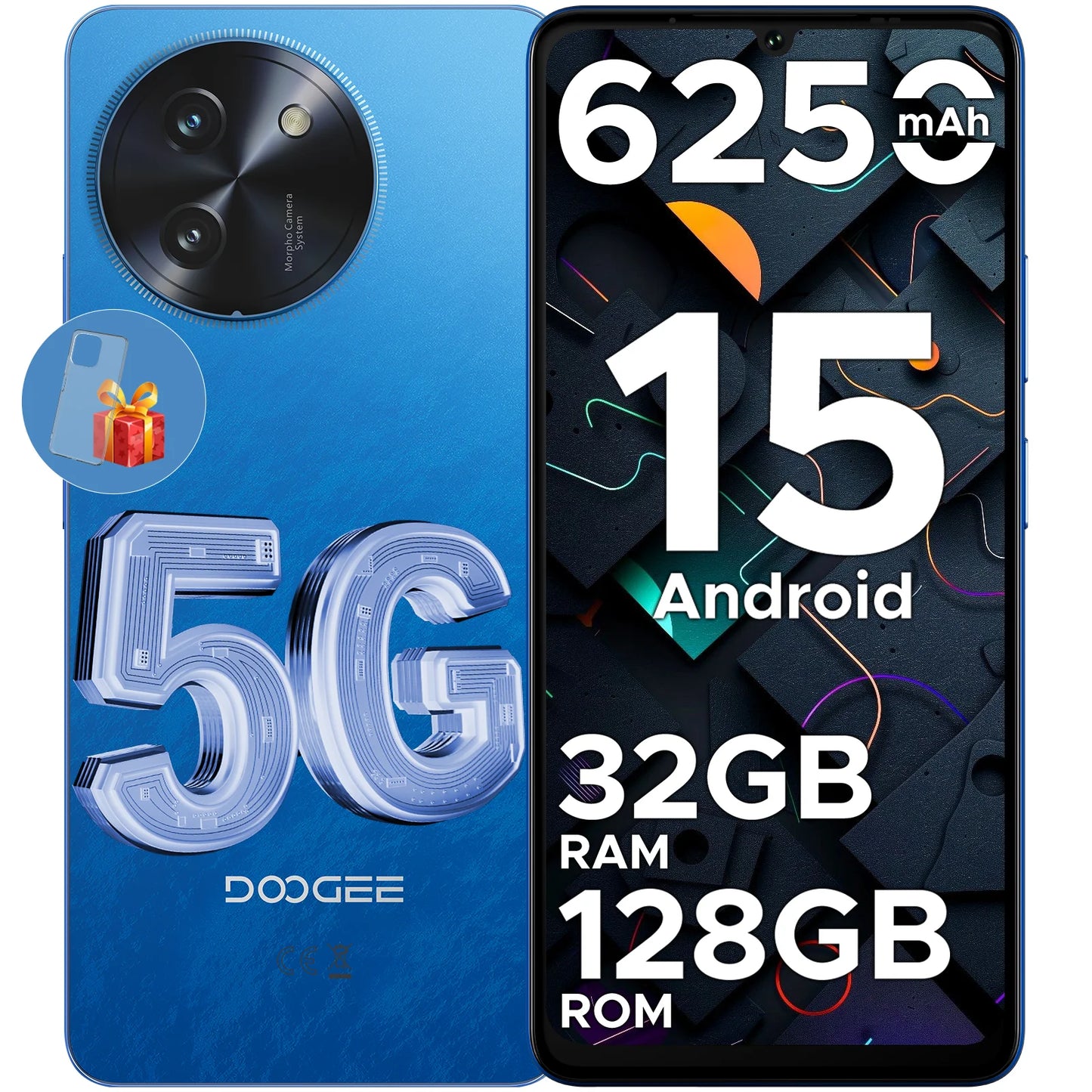 Doogee Note 59 5G Smartphone 6.75" 120Hz 32 GB RAM (8+24 GB) 128 GB ROM