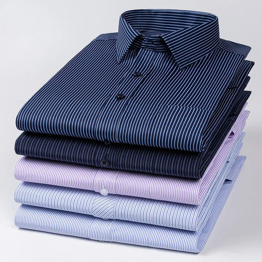 Camisa de manga larga para hombre, de alta calidad, a la moda