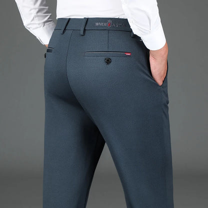 Pantalones de traje informales de negocios para hombre