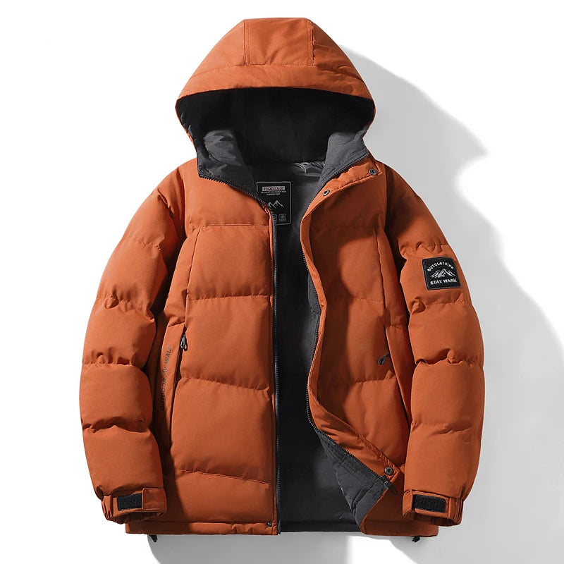Chaqueta de plumón de algodón de alta calidad para hombre, abrigo de algodón