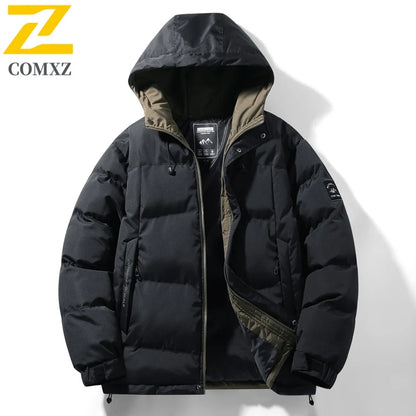 Chaqueta de plumón de algodón de alta calidad para hombre, abrigo de algodón