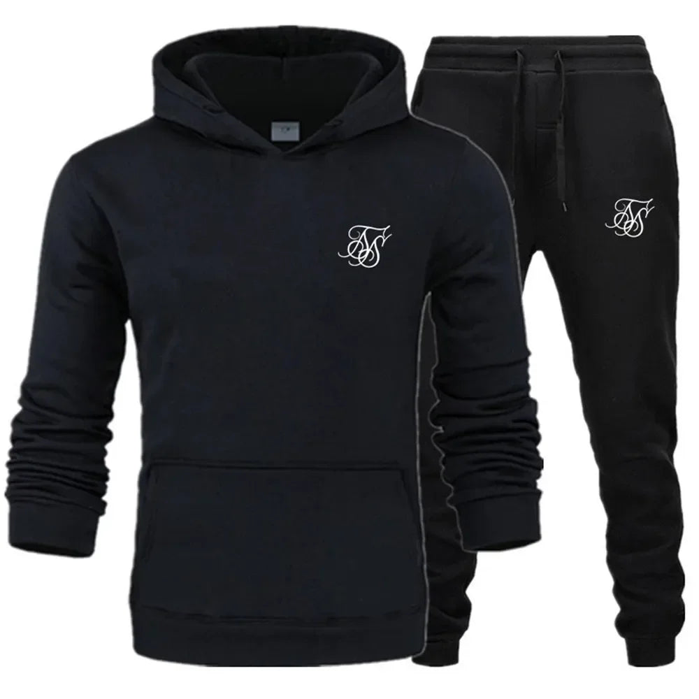 Conjunto deportivo de 2 piezas para hombre, chándal ajustado