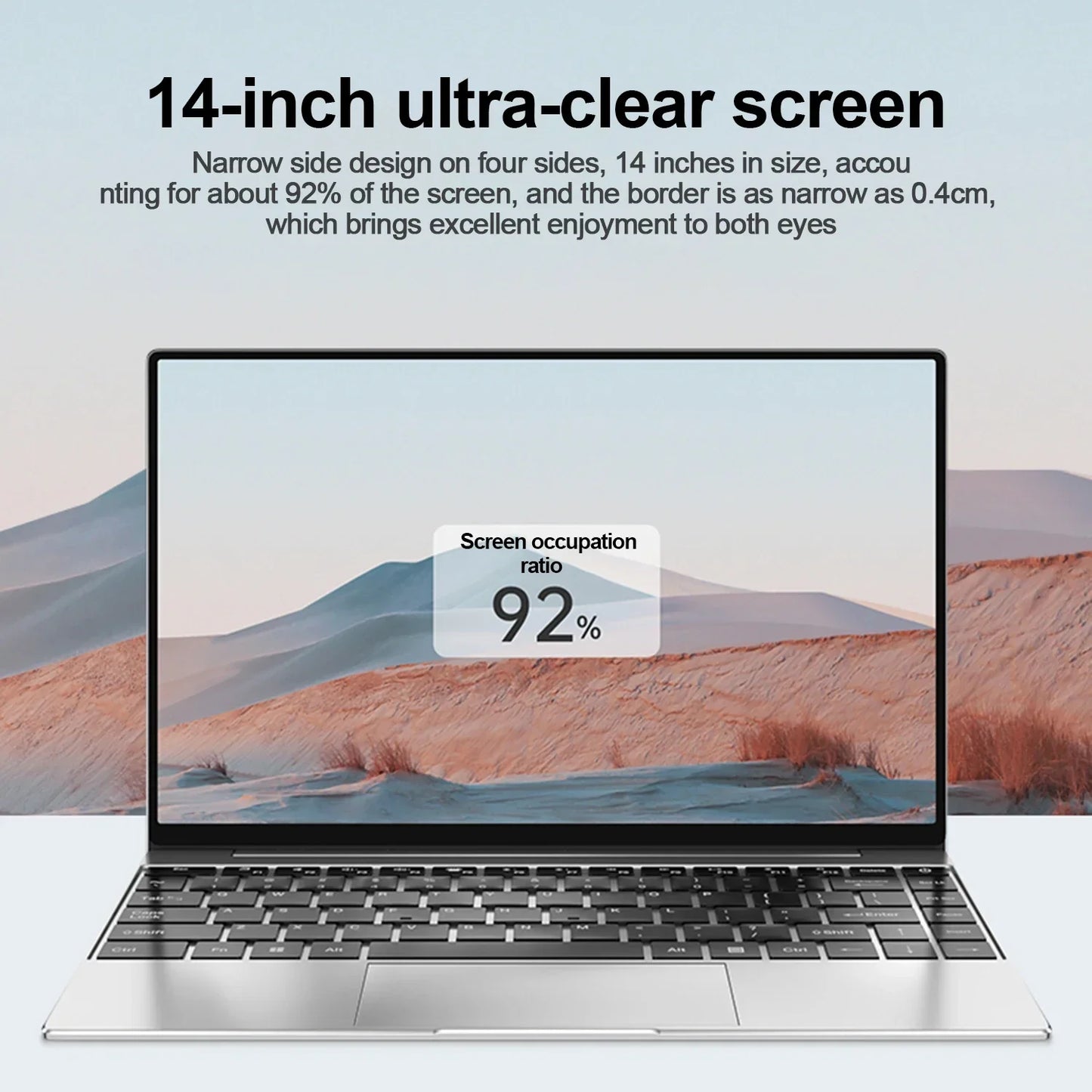 Portátil ultradelgado de 14,1", 16 GB de RAM, 2 TB de SSD, Intel N3700