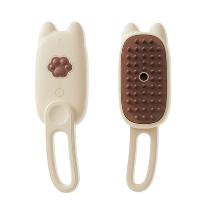 Cepillo de vapor eléctrico 3 en 1 para mascotas, cepillo de limpieza para perros