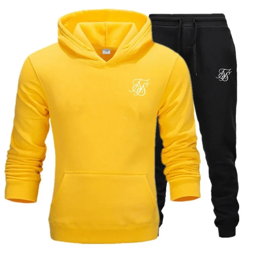 Conjunto deportivo de 2 piezas para hombre, chándal ajustado