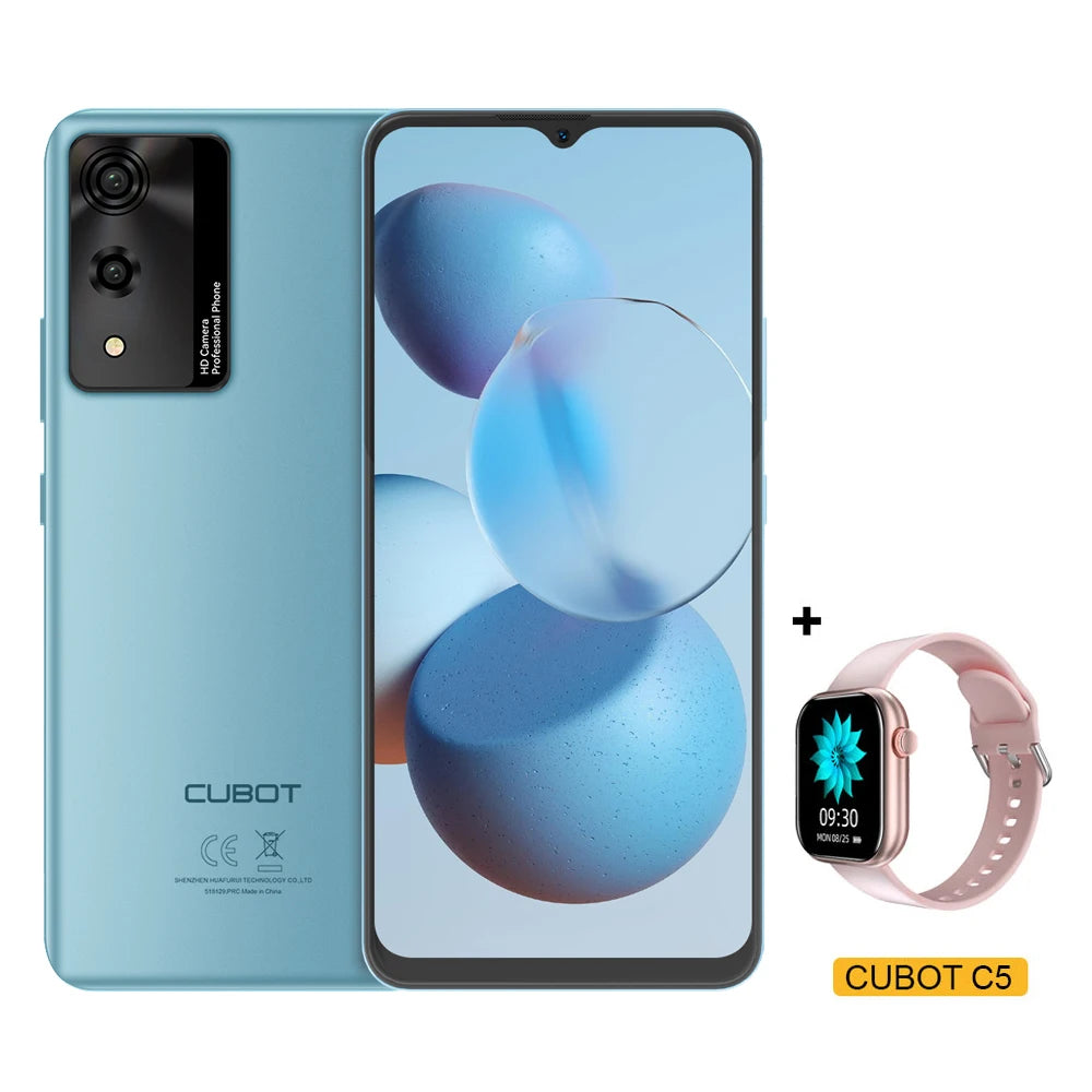 Smartphone Android Cubot A10, 12 GB de RAM (4 GB + 8 GB), 128 GB
