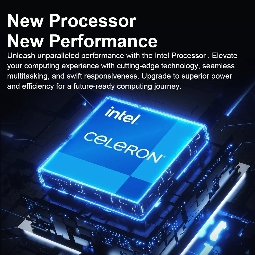 Computadora portátil de 15.6" con Intel Celeron N4000, desbloqueo por huella