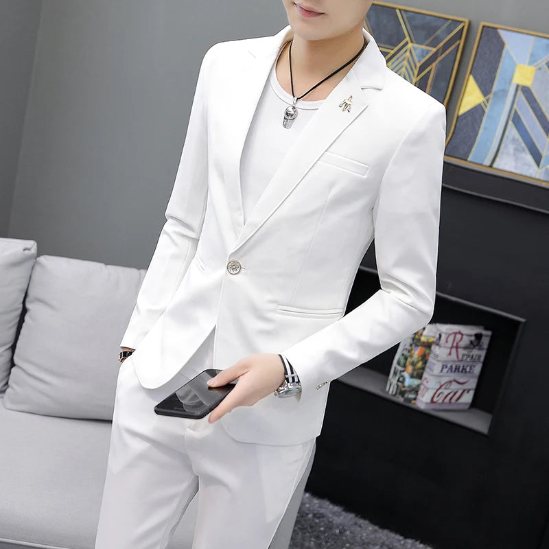 Traje casual de alta calidad 2024 para hombre (traje + pantalón)
