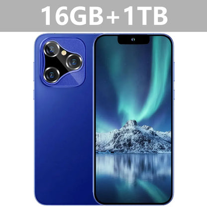 Nuevo teléfono inteligente i17 Pro Max 5G 7.0HD con doble tarjeta SIM