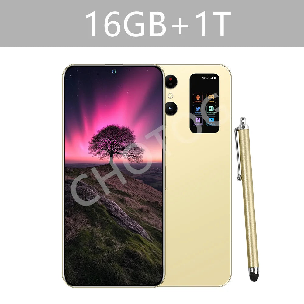 Teléfonos celulares S+ 25 Ultra Original 7.3HD 5G Dual SIM Smartphone